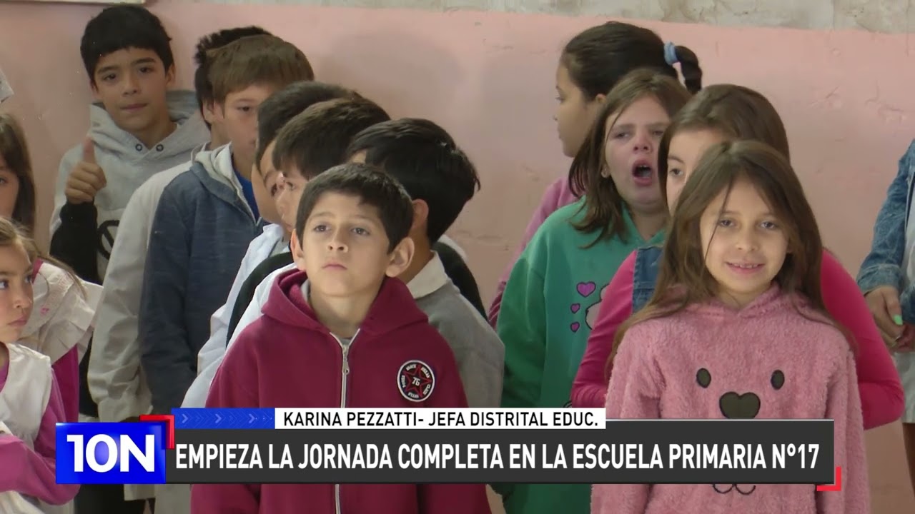 Comenzo la jornada completa en el Escuela Primaria N° 17 de Junin.