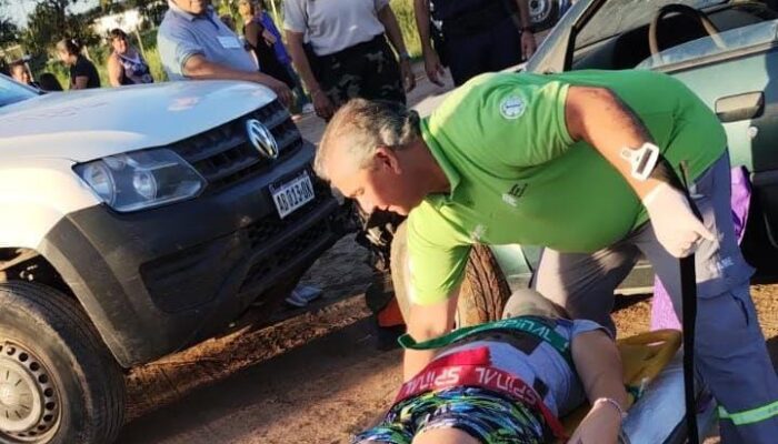 Se realizó un simulacro de accidente de tránsito con víctimas múltiples en Blaquier 1 WhatsApp Image 2024 03 05 at 08.35.49